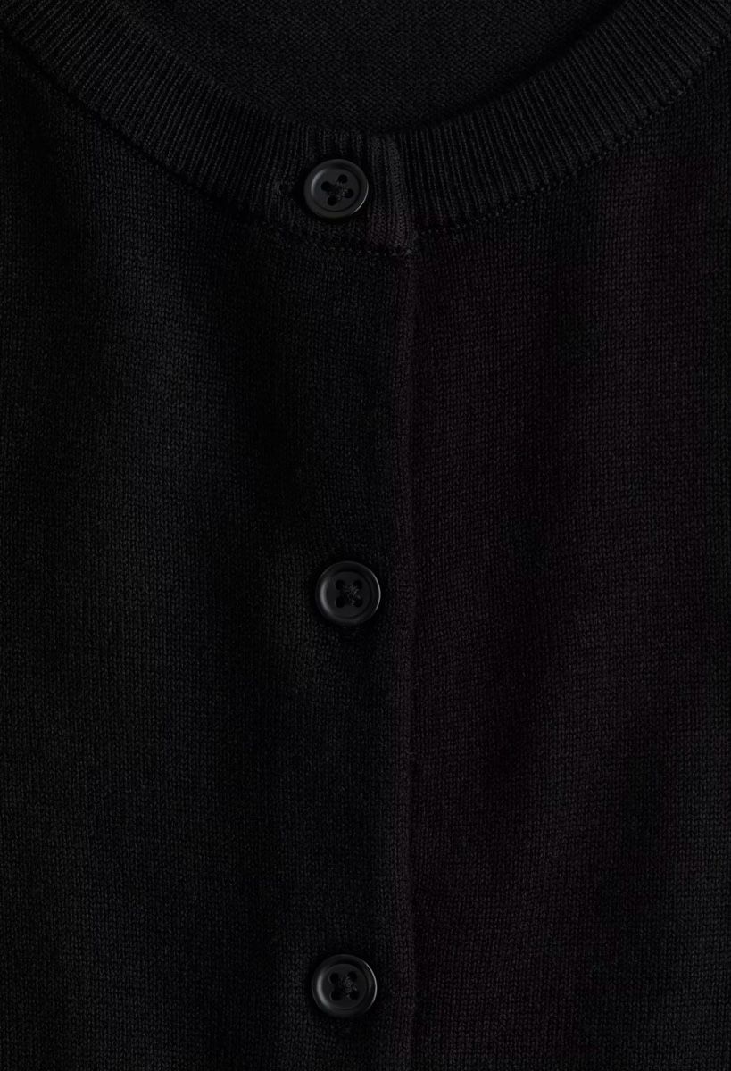 H&M Giacche: Feinstrick-cardigan. Schwarz, Neu. – Nuovo (secondo la descrizione) da Zürich venduto da ber_78xz 4