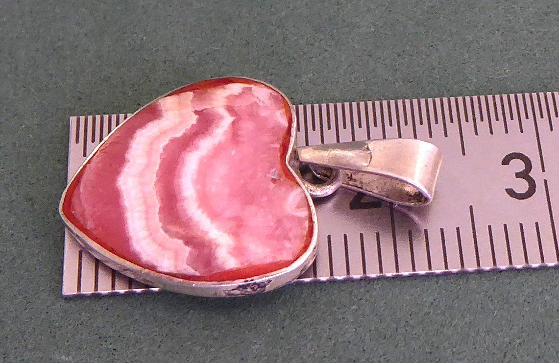 Ciondoli: Anhänger 950 Silber mit echtem Rodochrosit – Usato da Muri AG venduto da silvermouse007 3