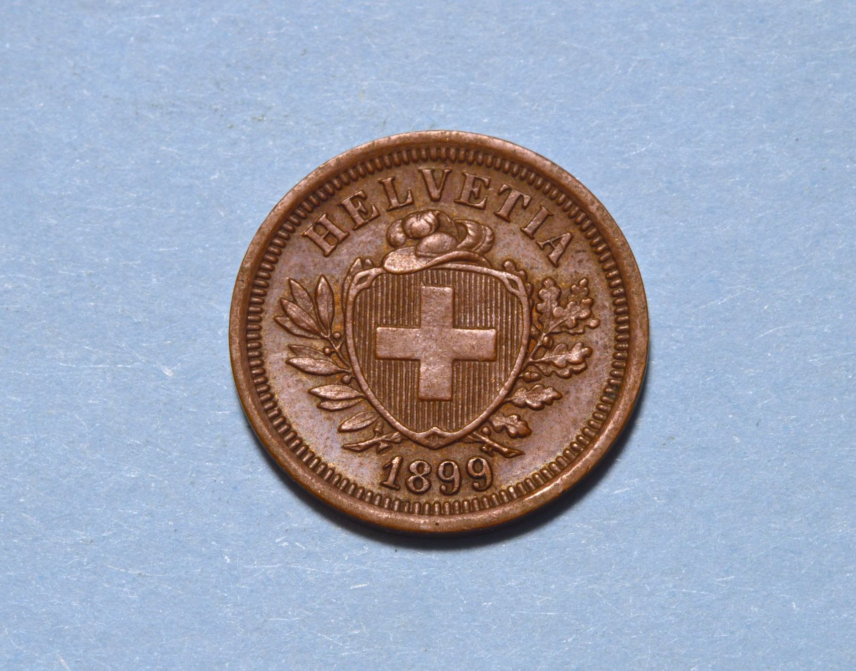 Tutti le monete: 1 Rappen 1899 – Usato da Oberglatt ZH venduto da ZH111