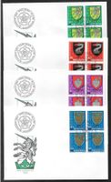4 FDC Pro Juventute 1979 Serie Viererblöcke ET 28.11.1979