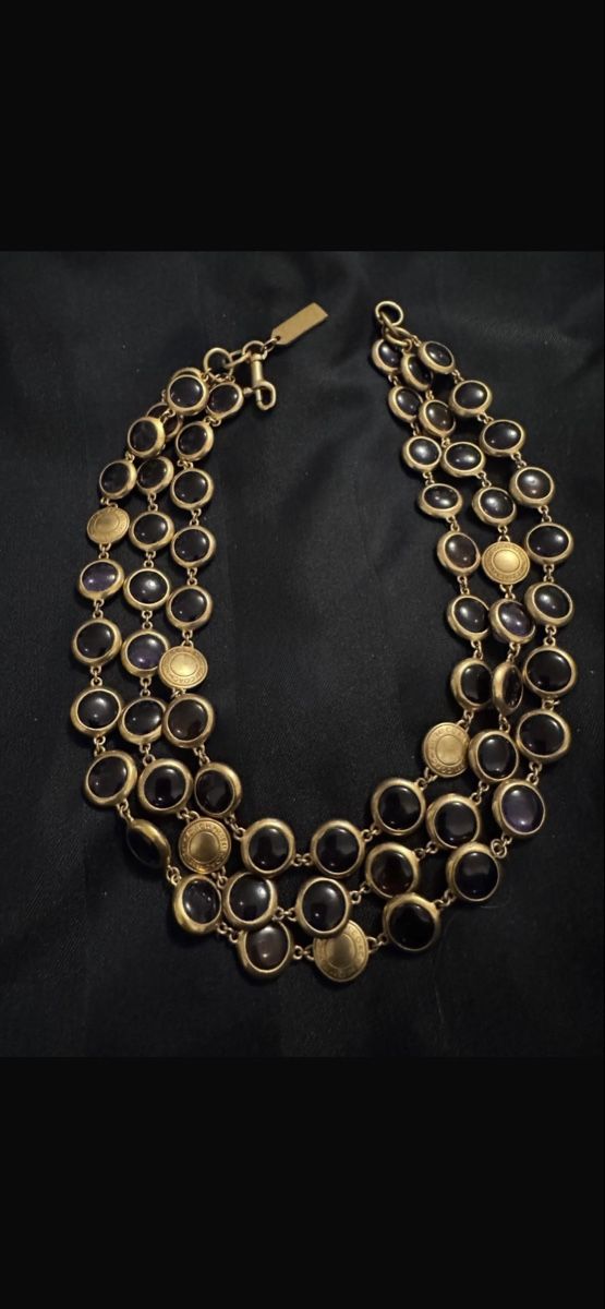 Catenine: COACH Statement Gold tone multi strand necklace – Usato da Rüschlikon venduto da luc_q2tl