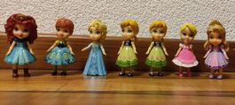 7x Disney Princess Mini Puppen 8 cm x 4.5 cm