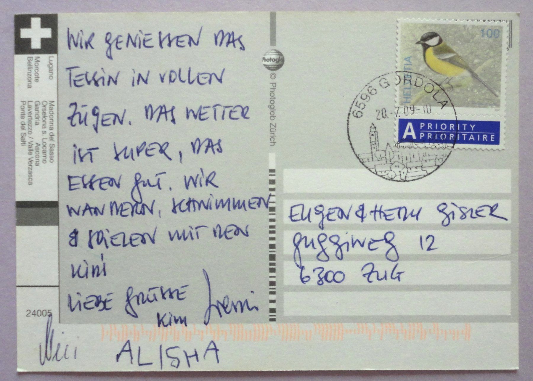 Cartoline postali: Saluti dal Ticino – Difettoso da Fétigny venduto da Billy2miny 1