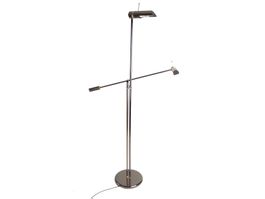Vintage Italienische Stehlampe mit Leselampe - dimmbar