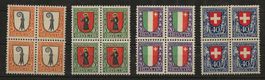 4er Block Serie Pro Juventute1923 Postfrisch ** ohne Falz !!