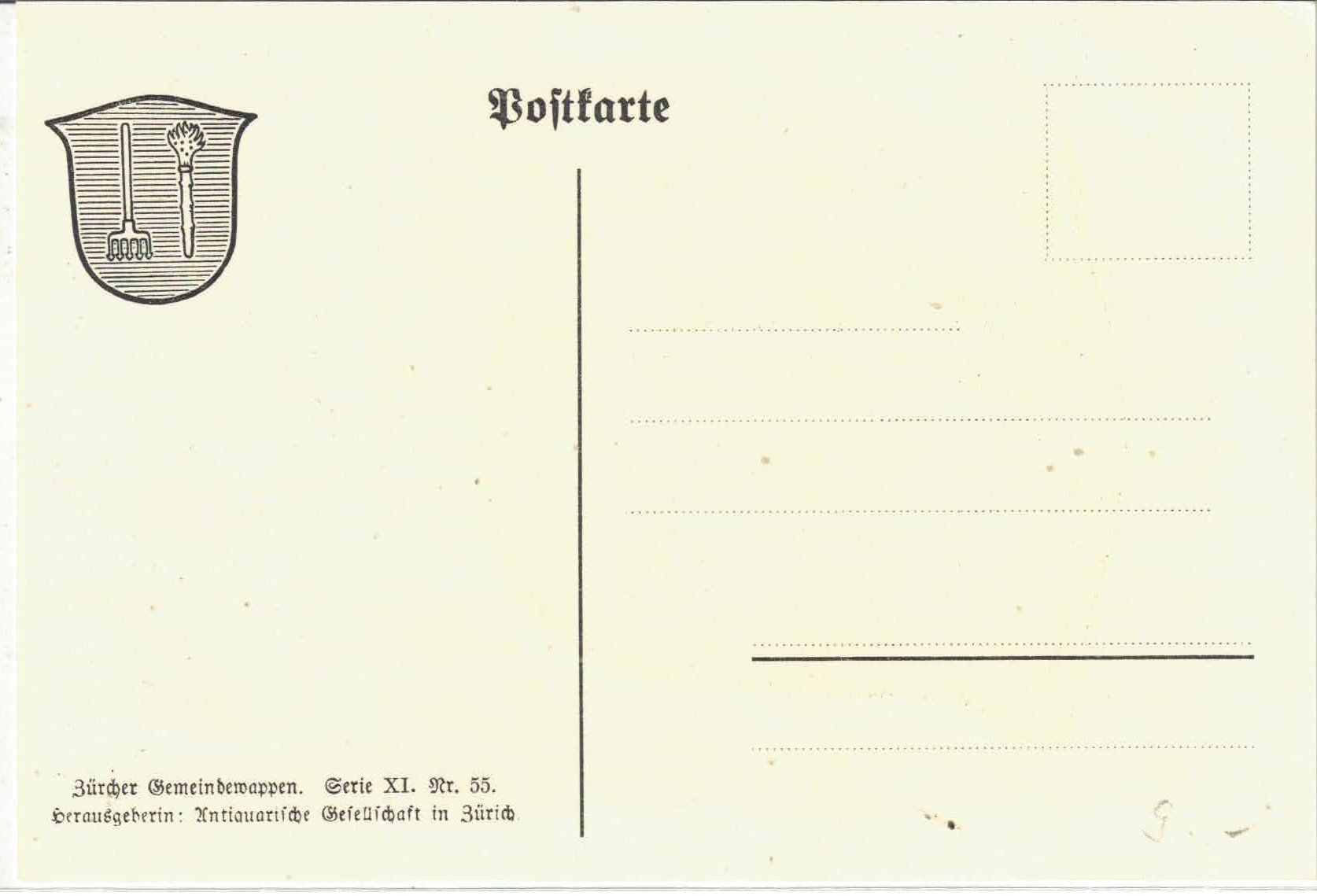 Cartes postales: Geroldswil - Gemeindewappen – D'occasion à Ettingen par Kartenplanet 1