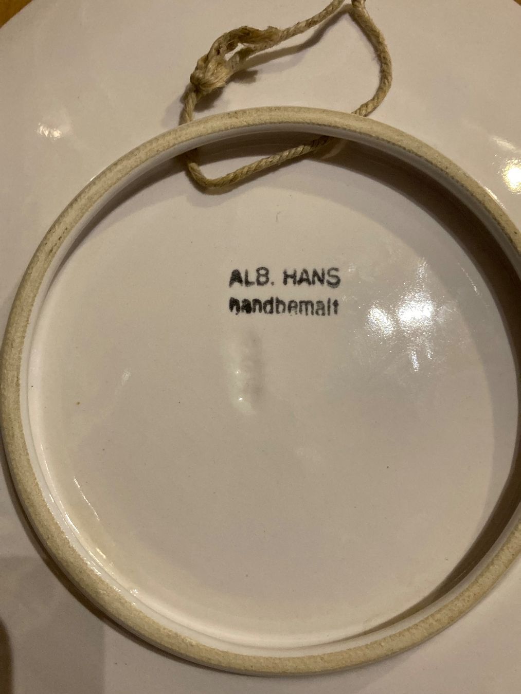 Piatti: Wandteller Graubünden, handbemalt, Alb. Hans ! – Usato da Chur venduto da Hermes421 2