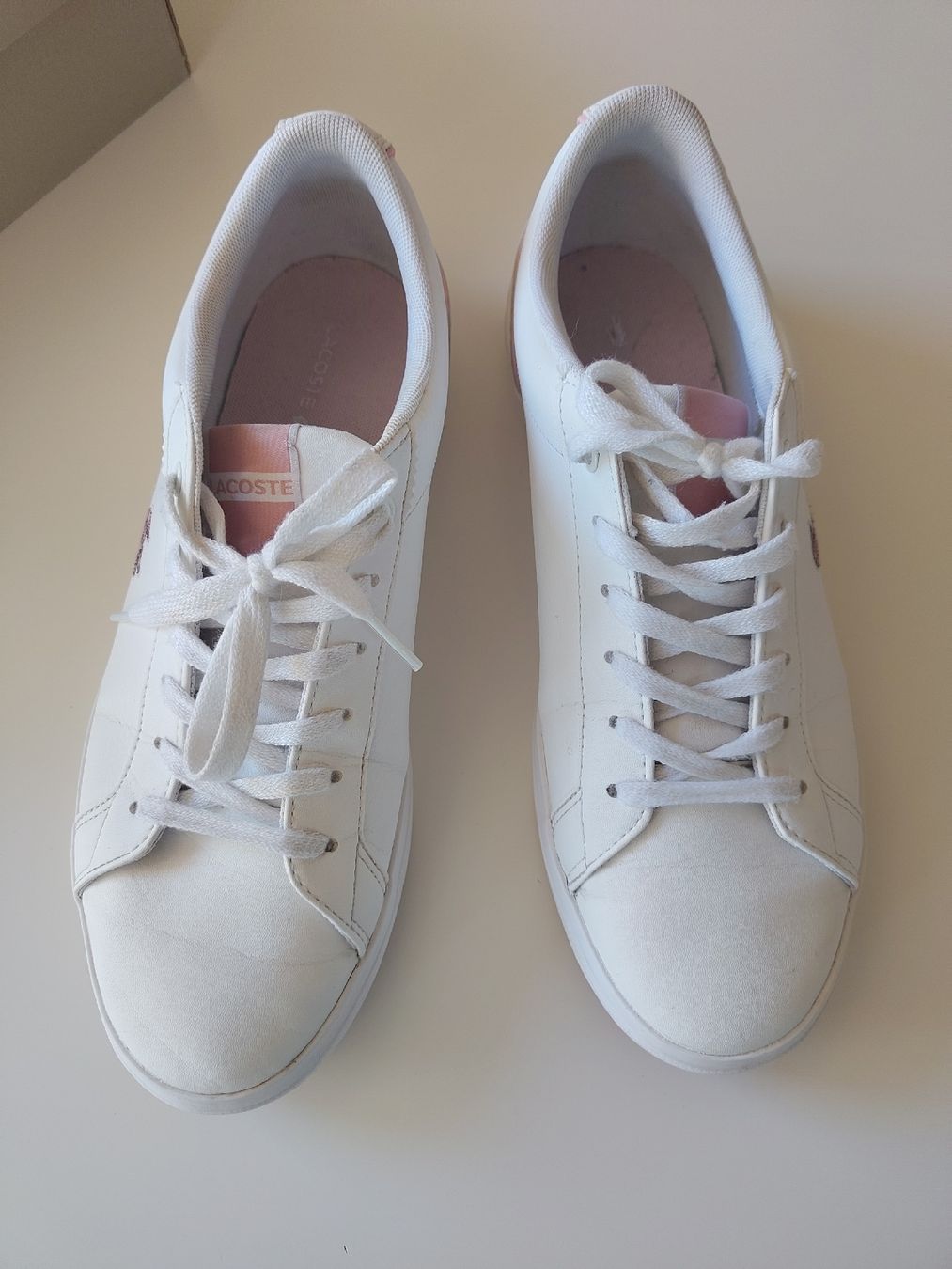 Lacoste Damenschuhe: Lacoste Sneakers Gr 39 weiss/rosa – Gebraucht aus Aarau von Prima_vera 1