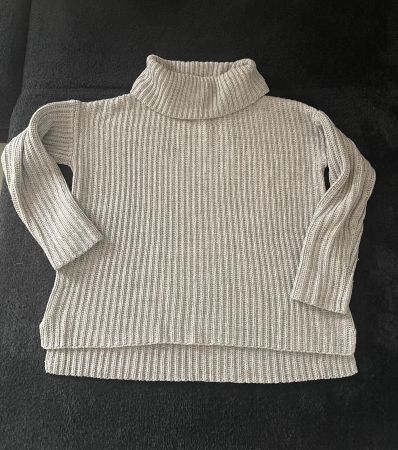 Strickpullover Gr 38/40, Grau, 15% Wolle, Zalando