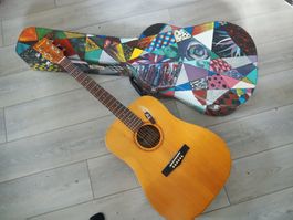 Western-Gitarre mit Koffer