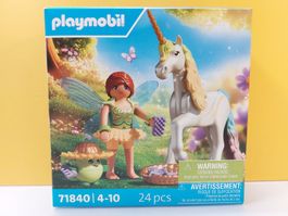PLAYMOBIL 71840 Sammeleinhorn Regenbogenblume mit Fee NEU