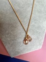 Schlangenkette + 2 Tropfen (88cm)