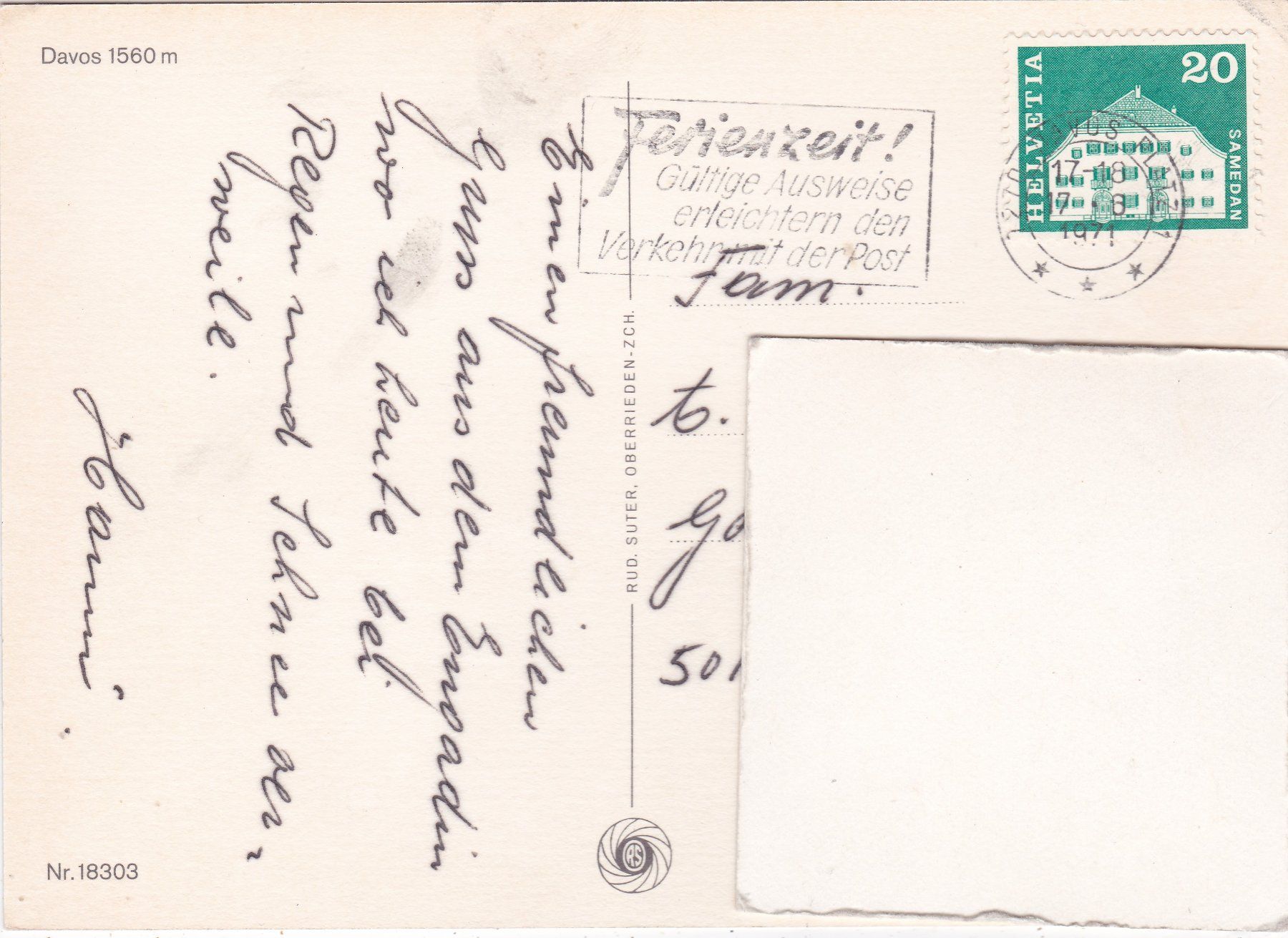 Cartes postales: Davos 1971 – D'occasion à Herisau par Lisegrat2008 1