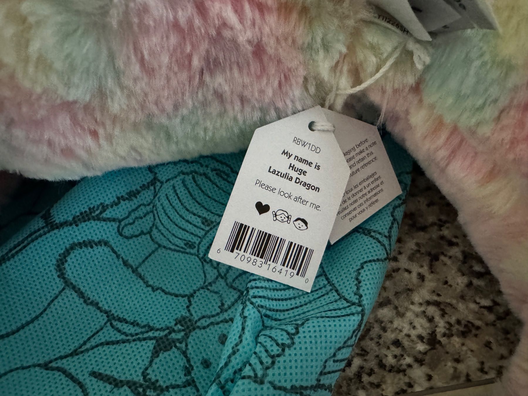 Jellycat Giocattoli: Jellycat Huge Lazulia Dragon mit Tags – Nuovo e nell'imballaggio originale da Glattbrugg venduto da Risingangel 4
