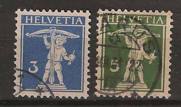 Tutti i francobolli: CH182 - Fils de Tell 182-183 obl. – Usato da Trélex venduto da Phil_Albert