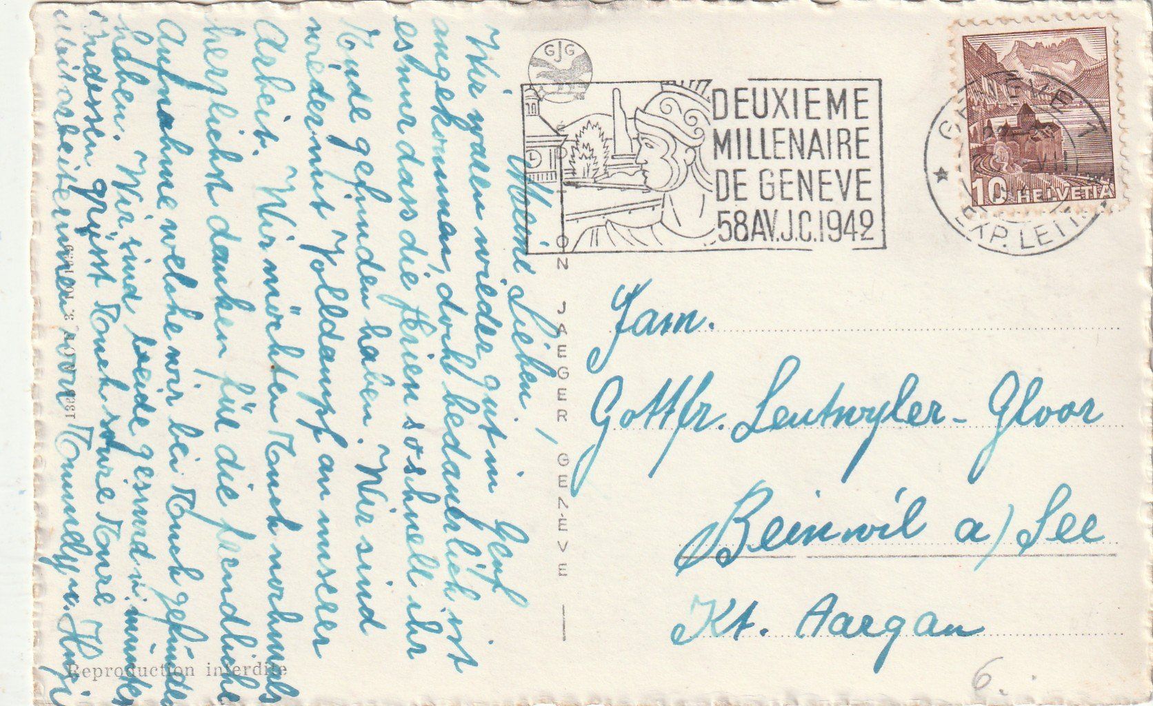 Cartoline postali: Genf – Usato da Lumbrein venduto da made02 1