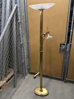 schöne Designerlampe Relco Dueluci- Messing