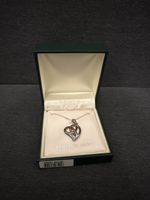Herz Kette Sterling Silber Anhänger keltisch