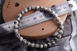 Dalmatiner Jaspis  6mm Armband  – Pure Earth (6mm) 🌸