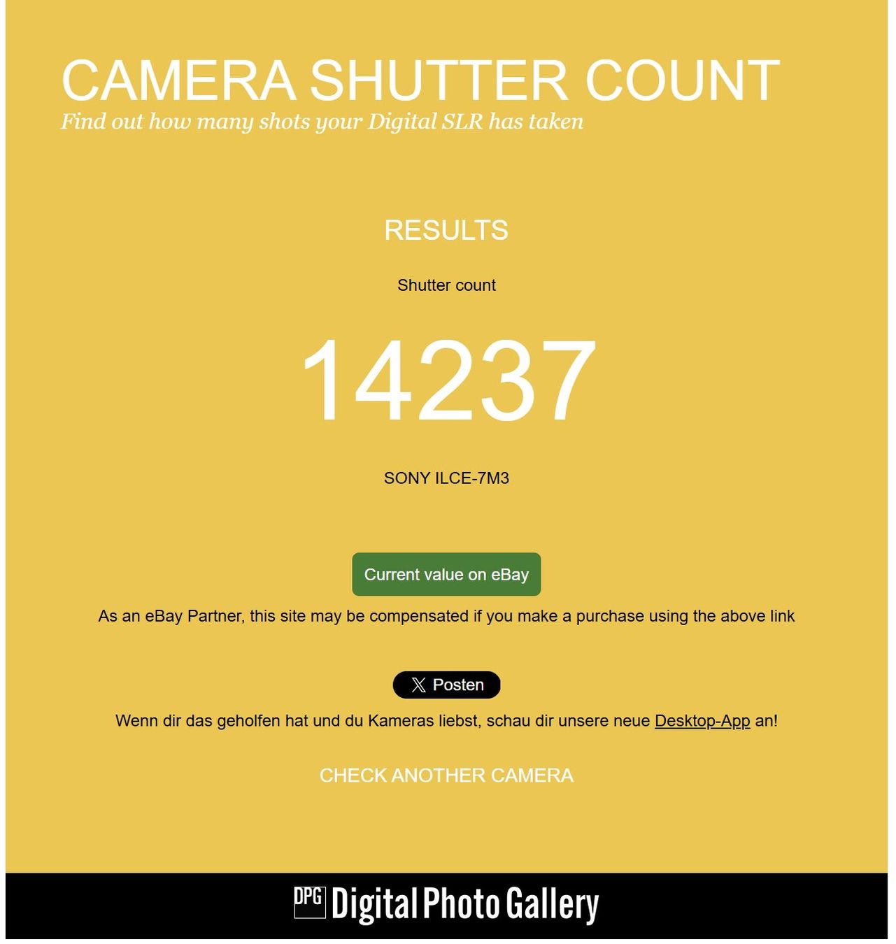 Sony Appareil photo: Sony A7 iii Kit – D'occasion à Bülach par geo_6fzr 1