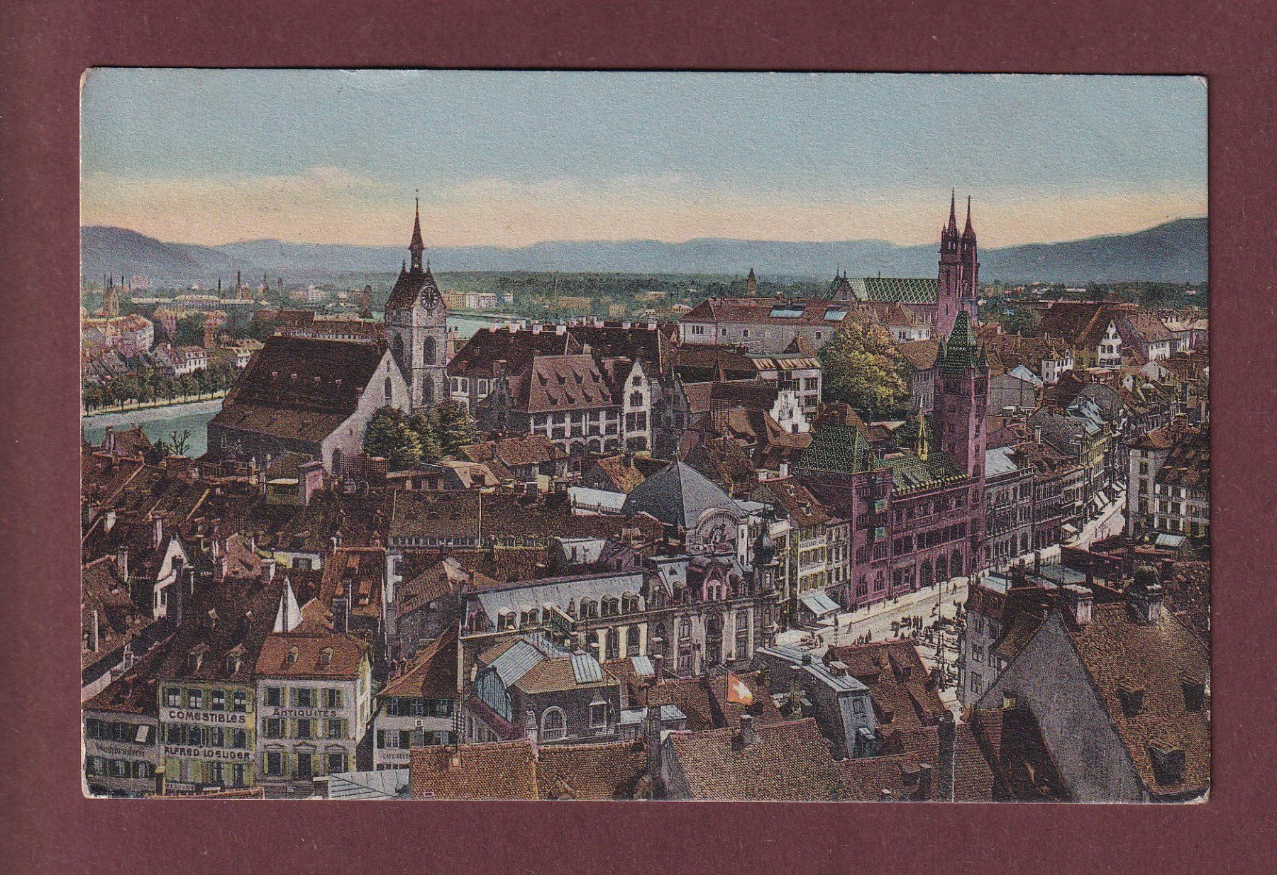 Cartes postales: BASEL - Teilansicht - 1910 – D'occasion à Pully par nicecards