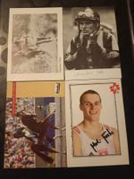 4 signierte Sport Mixed Autogrammkarten