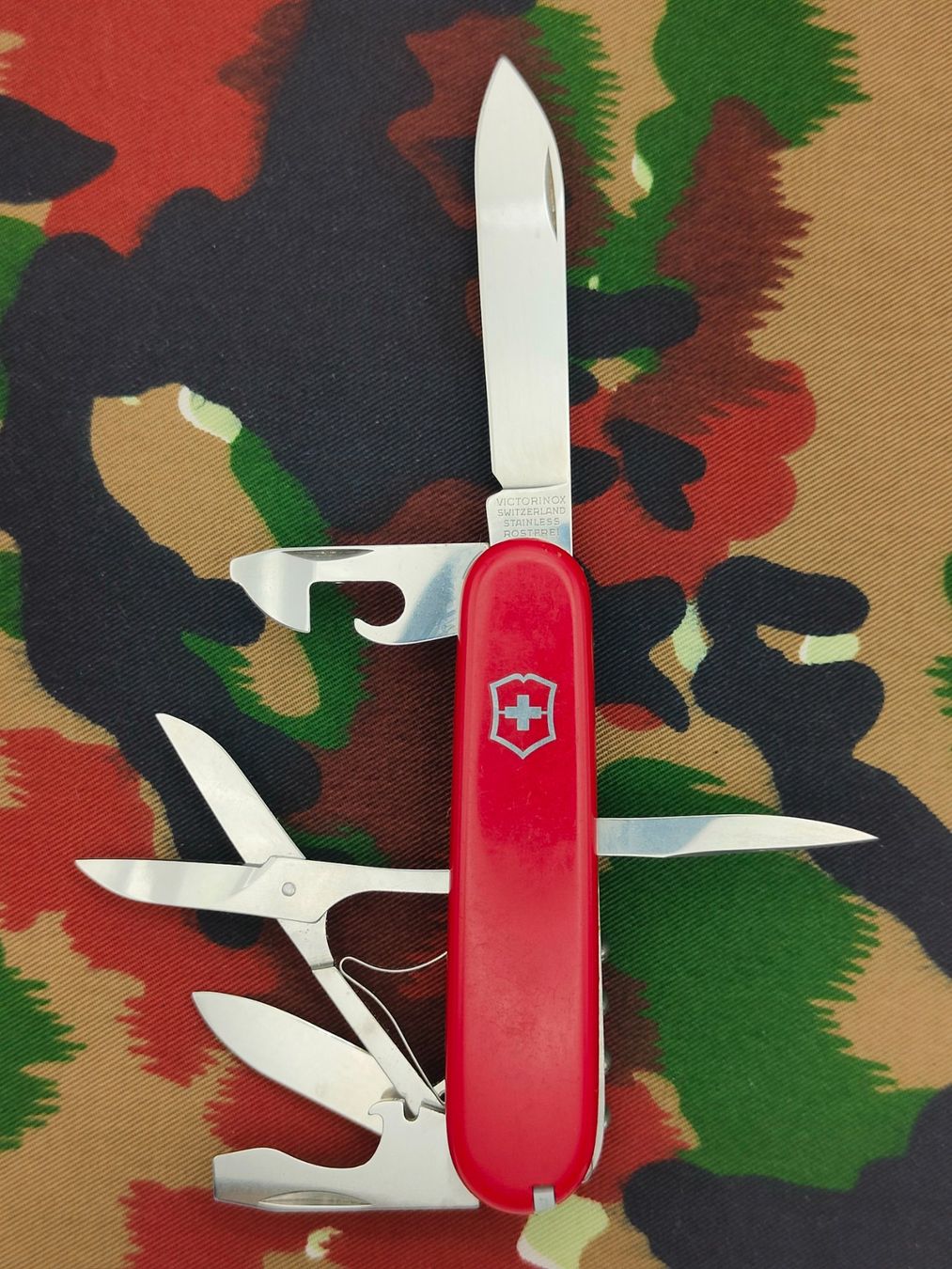Victorinox Coltelli tascabile: Offiziersmesser Climber, Rot, Victorinox – Usato da Bauma venduto da SwissMilitaria
