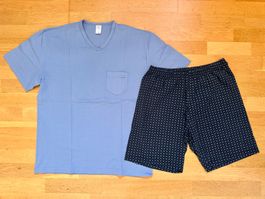 CALIDA Herrenpyjama Herrenschlafanzug kurz M Pyjama Shorty