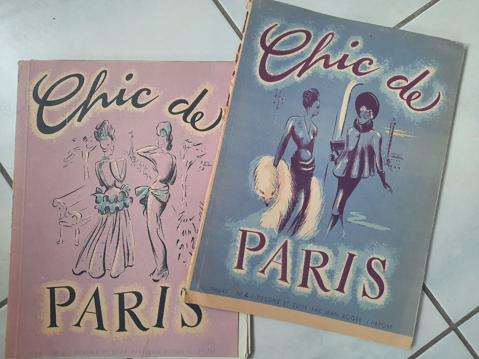 Zeitschriften & Magazine: MODÈLES DE COUTURE " CHIC DE PARIS " 1946 – Gebraucht aus Le Locle von marylise01