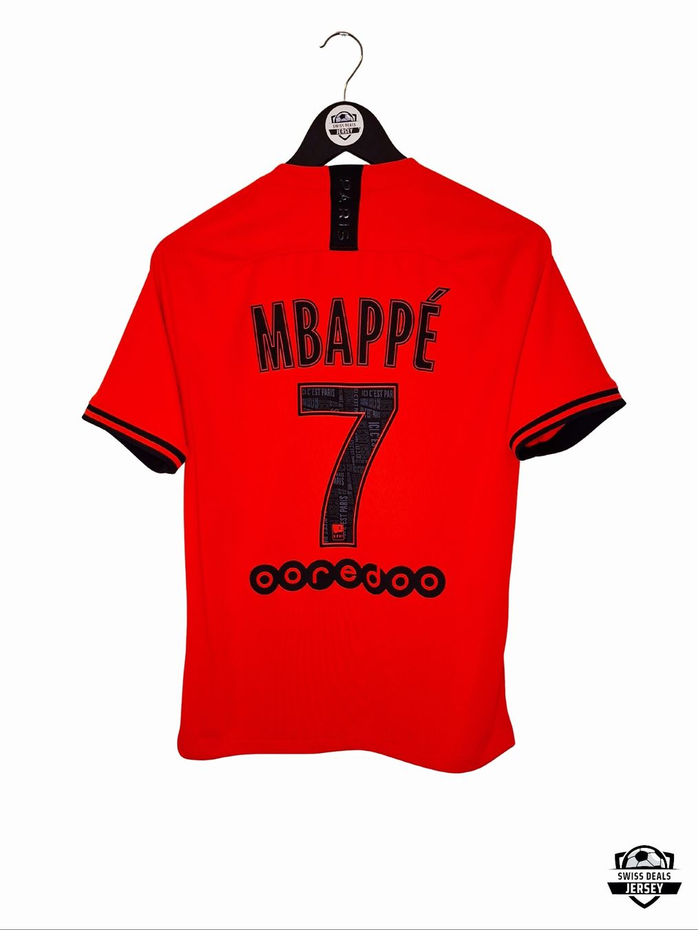 Nike Canottiere & Pantaloni: MBAPPE #7 Original PSG 2019-20 Away Trikot – Usato da St-Léonard venduto da SwissDealsJersey