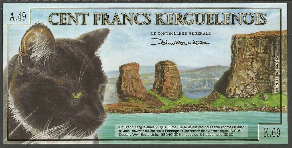 Banknoten: ARCHIPEL DES KERGUELEN - 100 FRANCS CENT 2012 - POLYMER, UNZ – Neu (gemäss Beschreibung) aus Tobel von fuertinero 2
