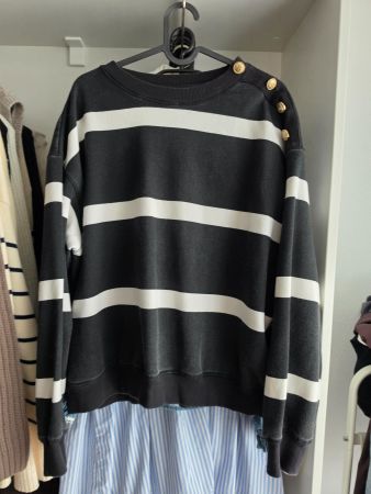Pullover gestreift schwarz weiss H&M