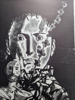 MAX HUNZIKER ZINKÄTZUNG SIGNIERT BLATTGRÖSSE 76X54CM