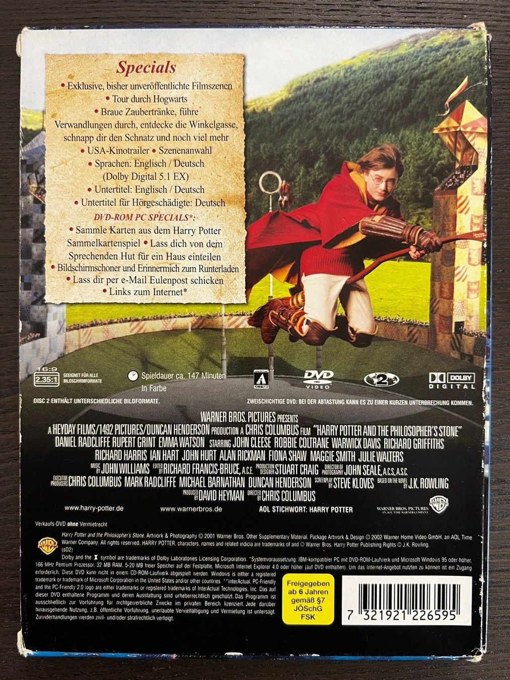Tutti i DVDs: Harry Potter und der Stein der Weisen – Usato da Zürich venduto da FilmFreunde 1