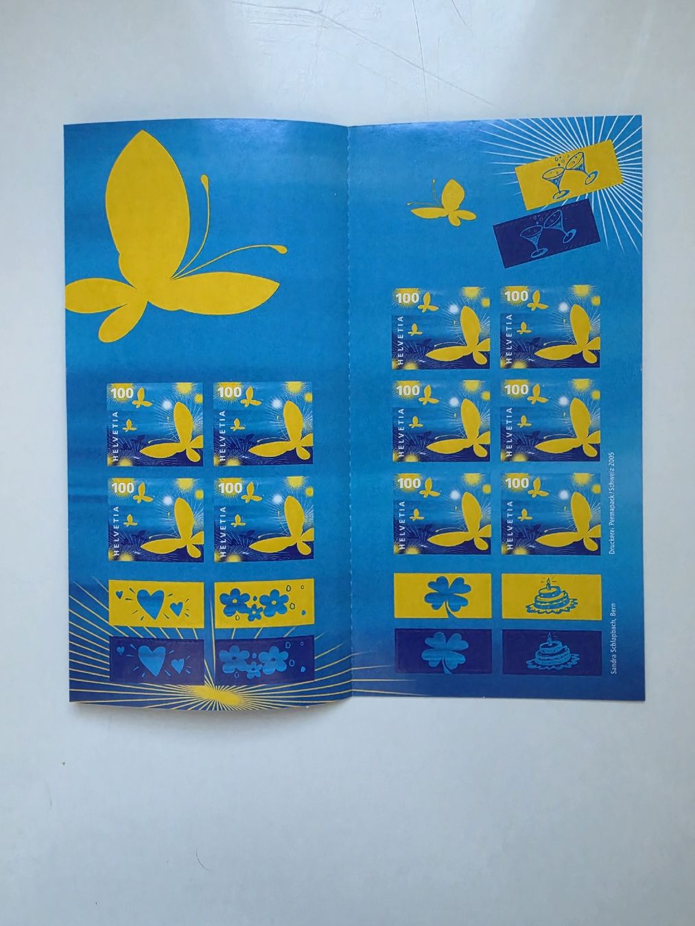 Alle Briefmarken: Glückwunsch Kleinbogen Folder NEU Frankaturware Briefmarken – Neu und originalverpackt aus Zürich von ZH-Vintage