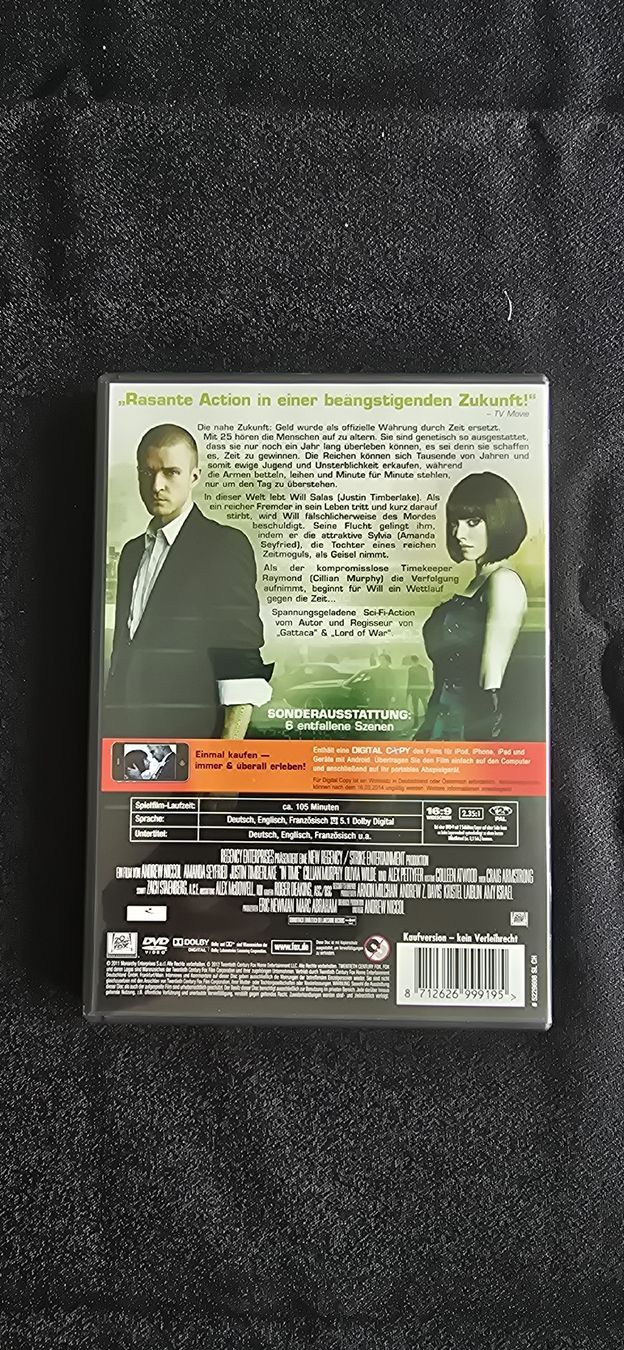 Tutti i DVDs: In Time - Spannender Sci-Fi Thriller mit Justin Timberlake – Usato da Doppleschwand venduto da Bennox94 1