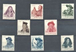 Portugal costumes Portugueses 1947 MH*