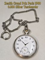 Zenith Grand Prix Paris 1900 0.800 Silber Taschenuhr 🇨🇭