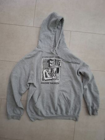Grauer Herren-Hoodie