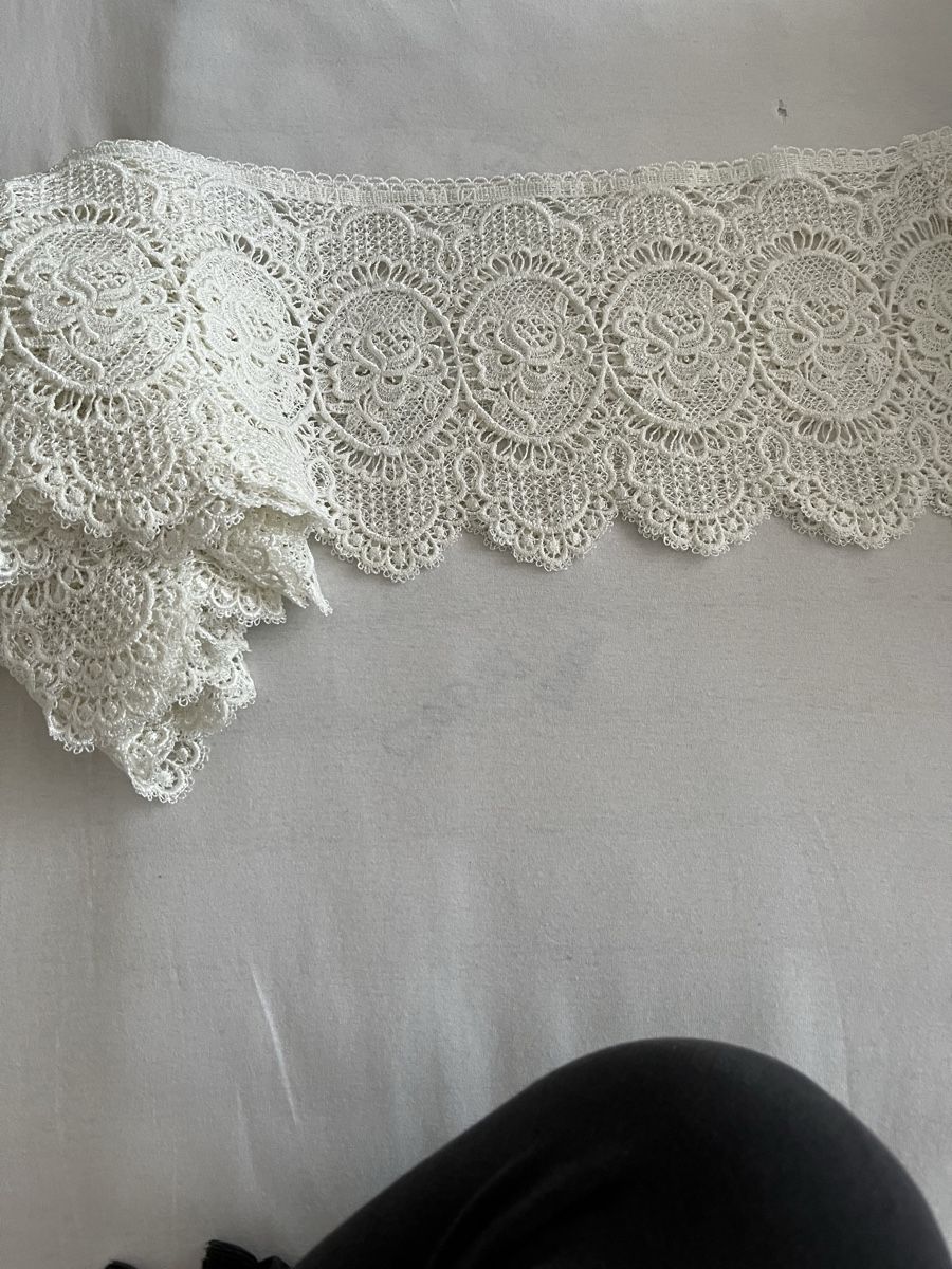Stoffe: Spitzenband Creme Ornament Muster – Neu (gemäss Beschreibung) aus Rüfenacht von lilly_67 1