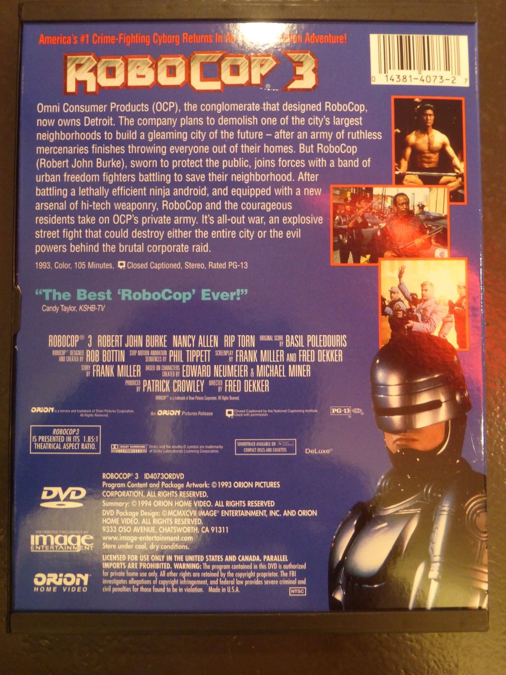 Tutti i DVDs: Robocop 1 - 3 in der Robobox DVD – Usato da Zumikon venduto da psisound 7
