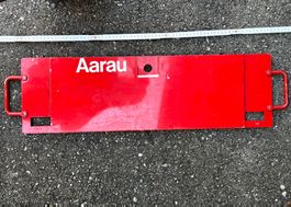 Eisenbahnschild, Bahn, SBB, Aarau, Eisenbahn