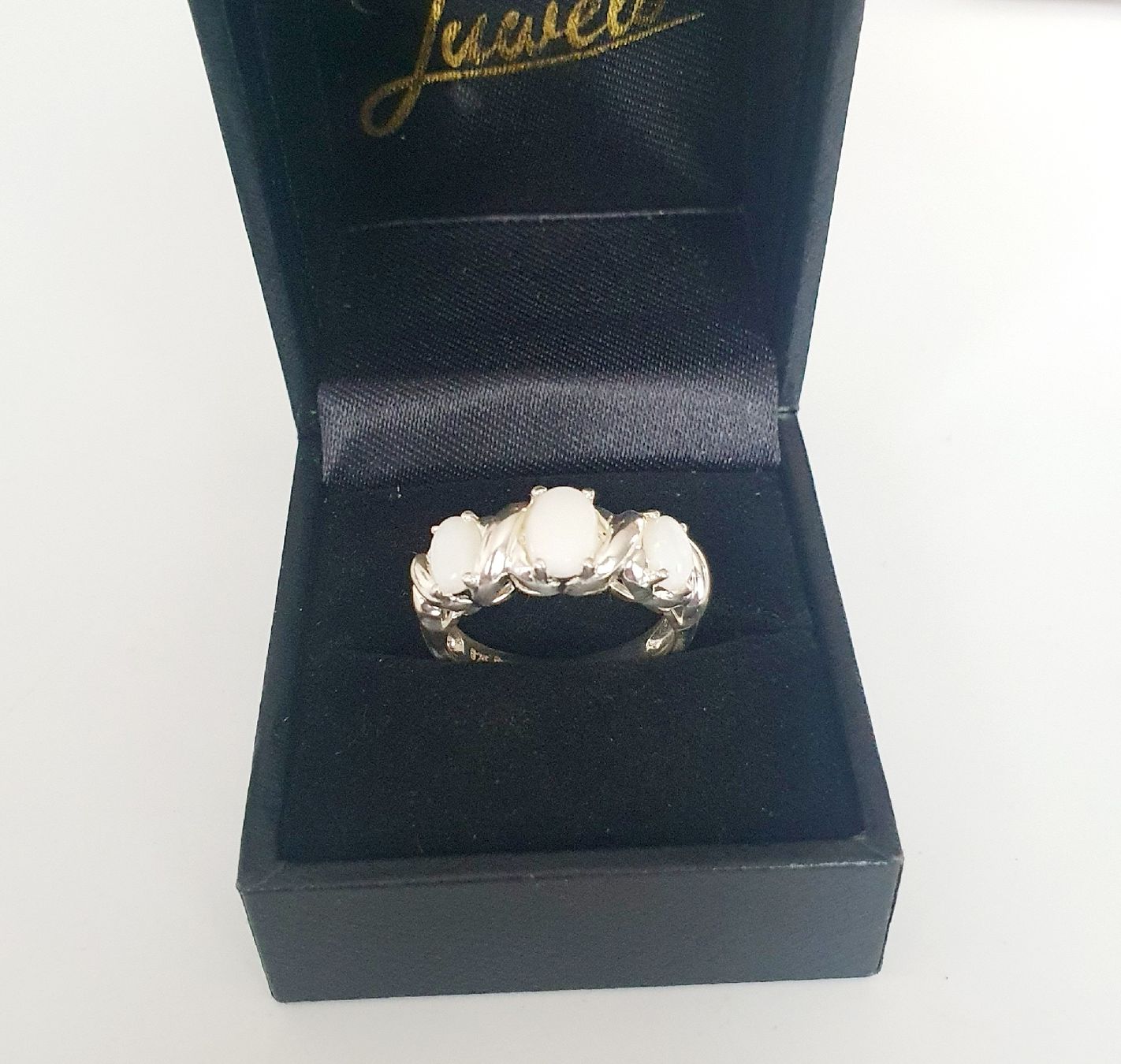 Anelli: Weisser Opal Ring, 925 Silber, Gr. 17.2 mm – Usato da Kreuzlingen venduto da Wunderkiste123 8