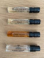 BYREDO Encens Chembur, Seven Veils etc 4 échantillons 2014