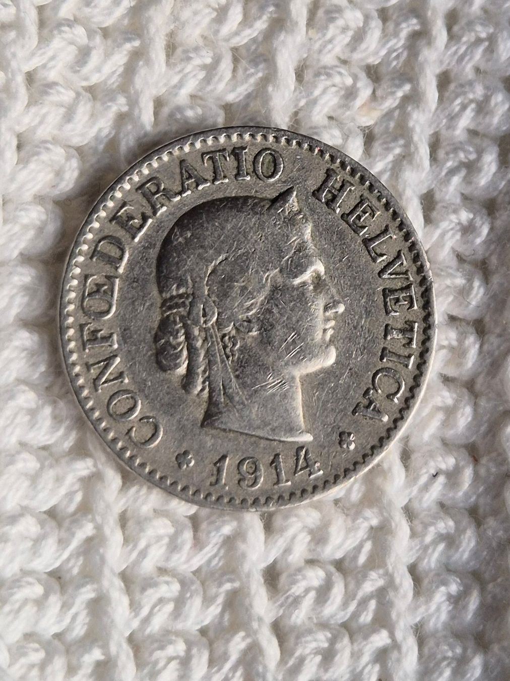 Tutti le monete: 10 Rappen 1914 – Usato da Contra venduto da Lylou0