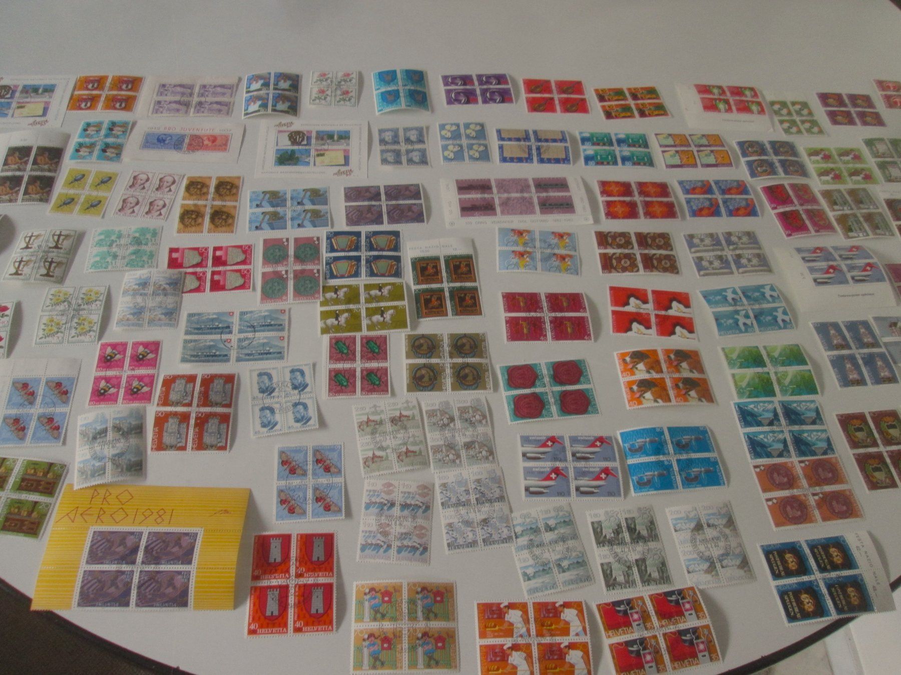 Alle Briefmarken: Vierzeiler gestempelt – Gebraucht aus Sementina von babucia