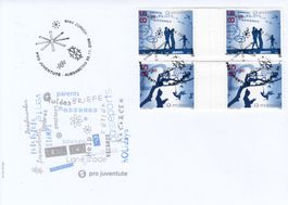 393B-396B mit FD-Stempel auf FDC Zürich 20.11.2009