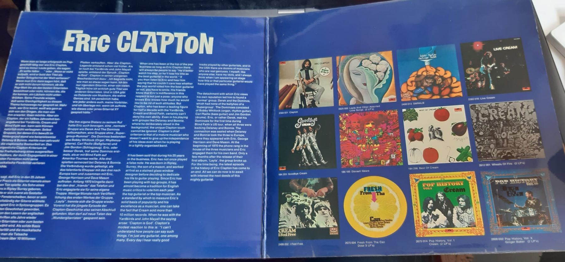 Dischi in vinile: Clapton Eric: Pop History Vol. 9 – Usato da Frick venduto da kyb_yq8h 2