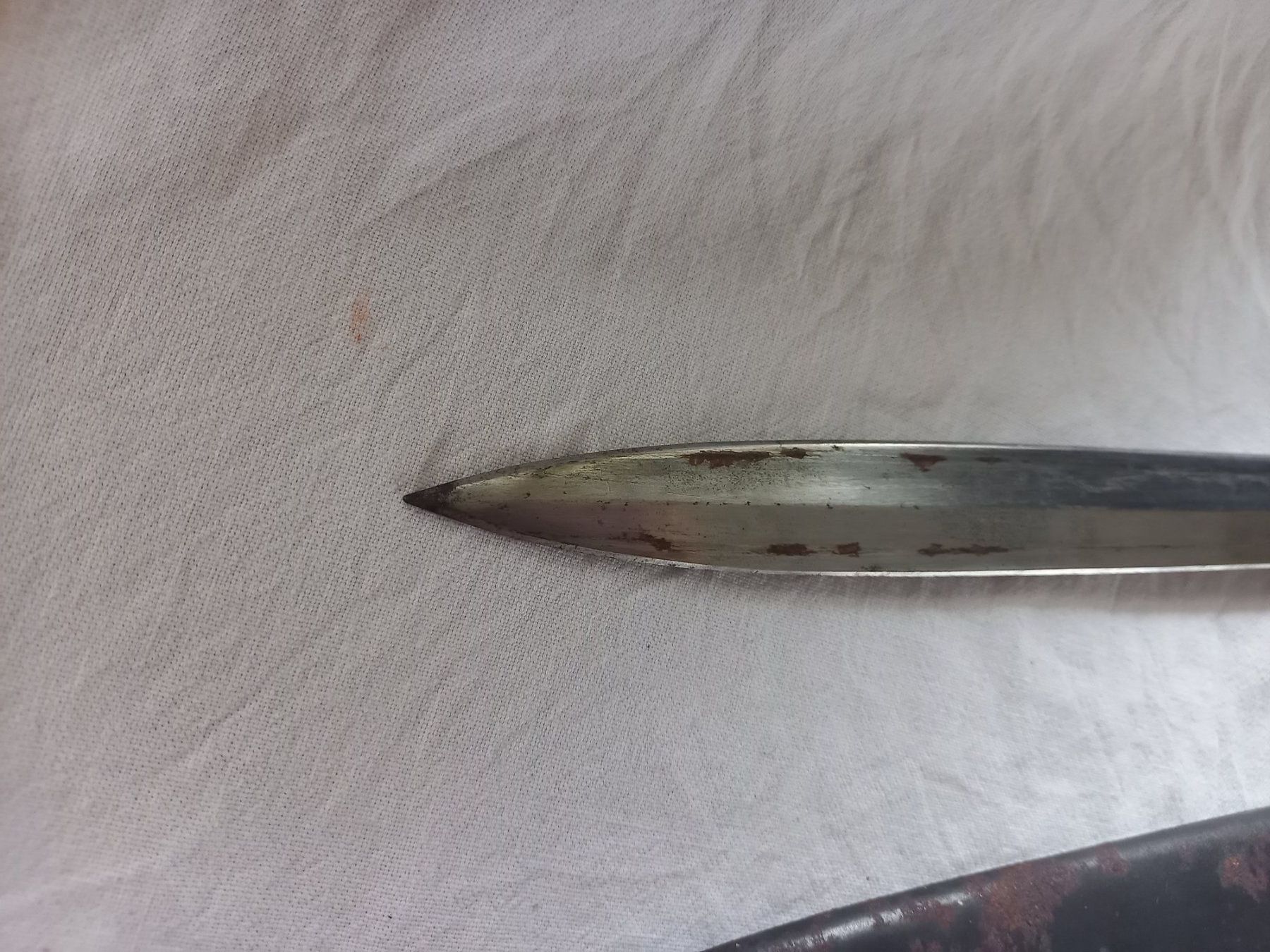 Schweizer Armee Armi bianche: Baïonnette d'ordonnance, modèle 1918 avec son fourreau – Usato da Rossens FR venduto da Souris1 3