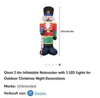 # WEIHNACHTEN - Nussknacker ,,240cm‘‘ XXL #